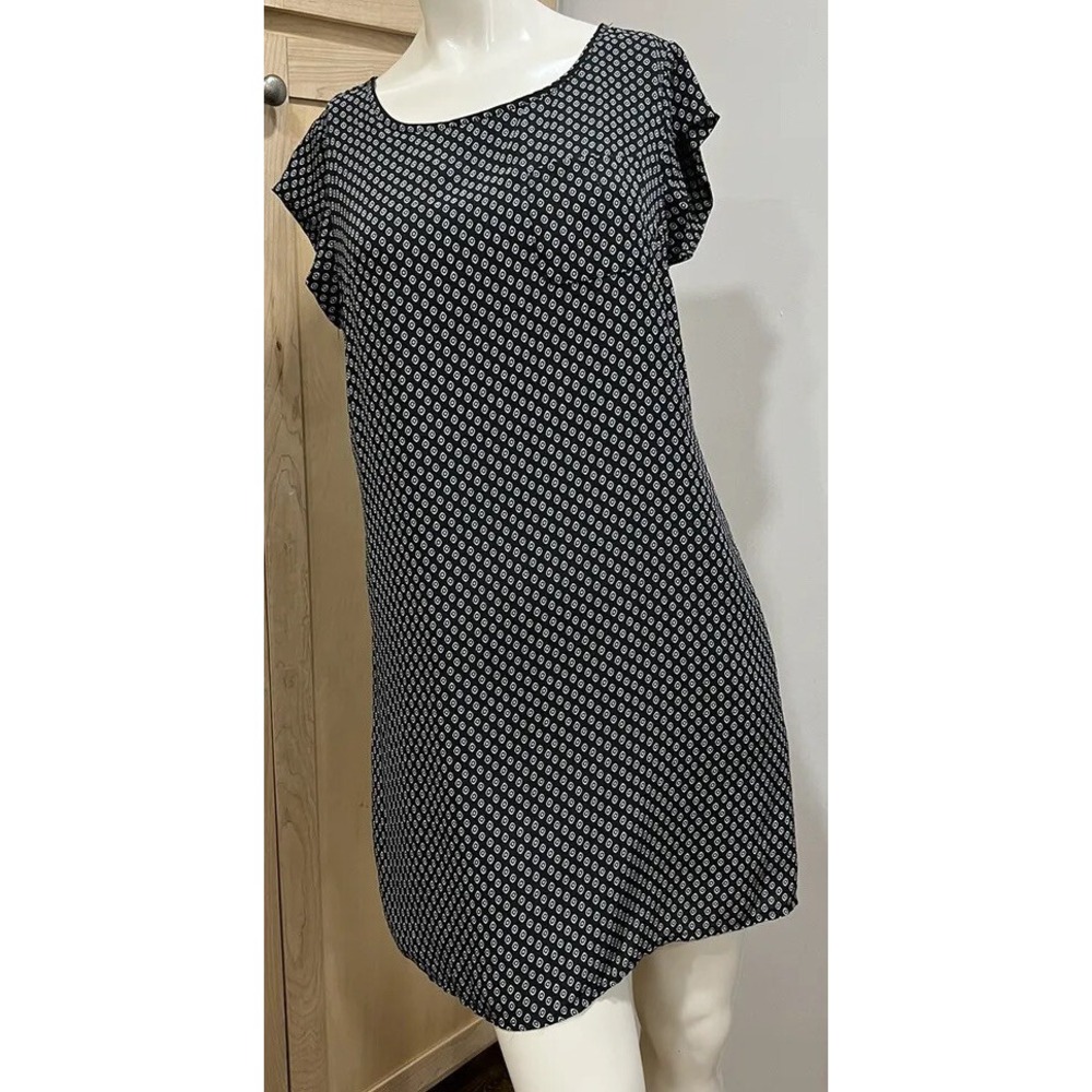 Artisan NY Women Black  White Print Polyester Lined  Dress 4